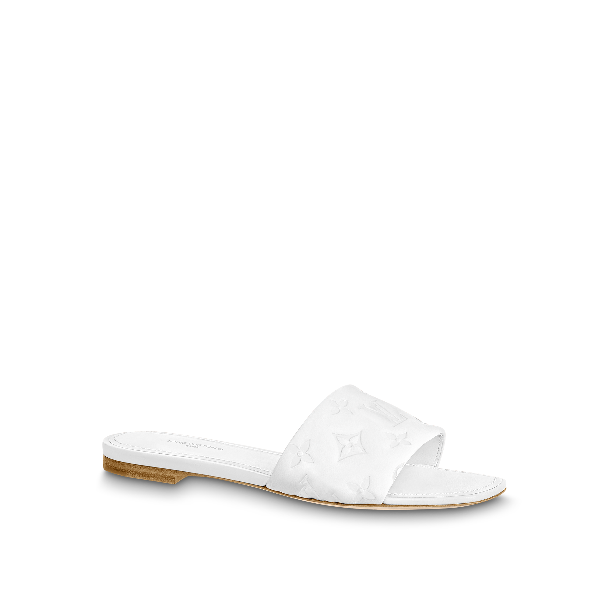 Revival Flat Mules Luxury White LOUIS VUITTON